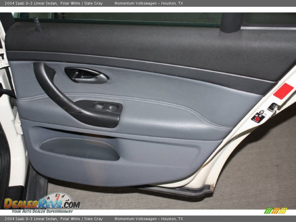 2004 Saab 9-3 Linear Sedan Polar White / Slate Gray Photo #24