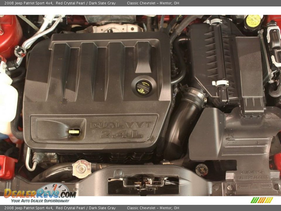 2008 Jeep Patriot Sport 4x4 2.4 Liter DOHC 16-Valve Dual VVT 4 Cylinder Engine Photo #15