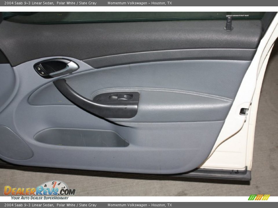 2004 Saab 9-3 Linear Sedan Polar White / Slate Gray Photo #25