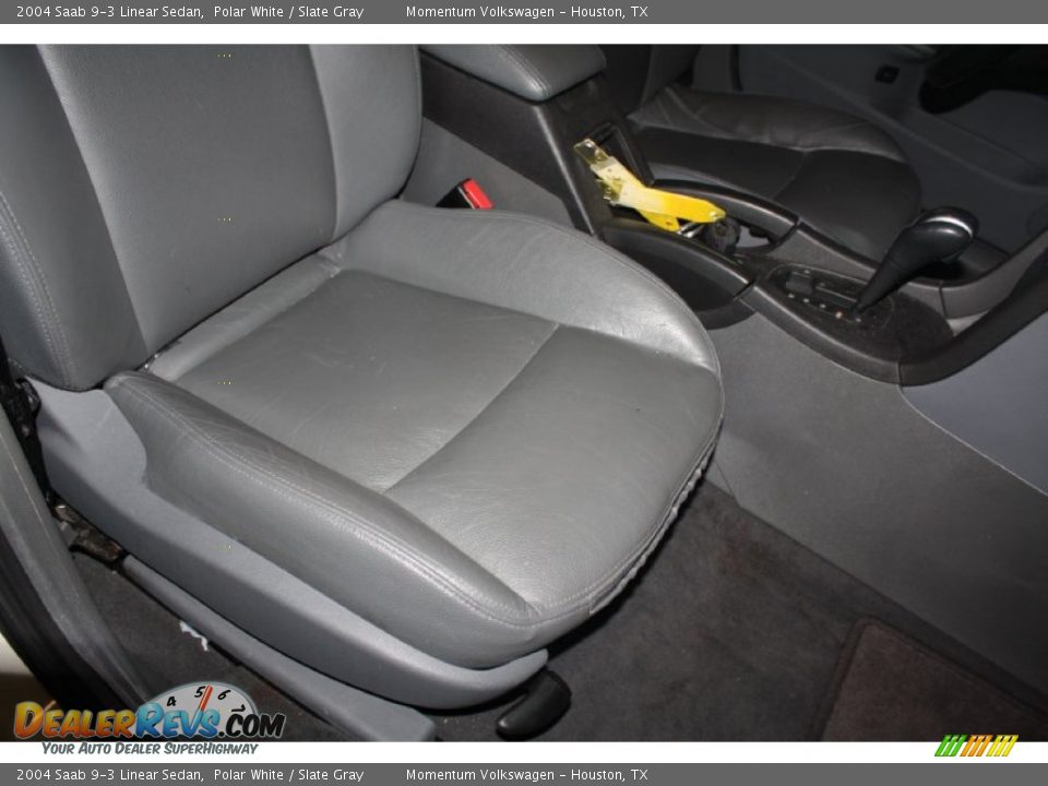 2004 Saab 9-3 Linear Sedan Polar White / Slate Gray Photo #26