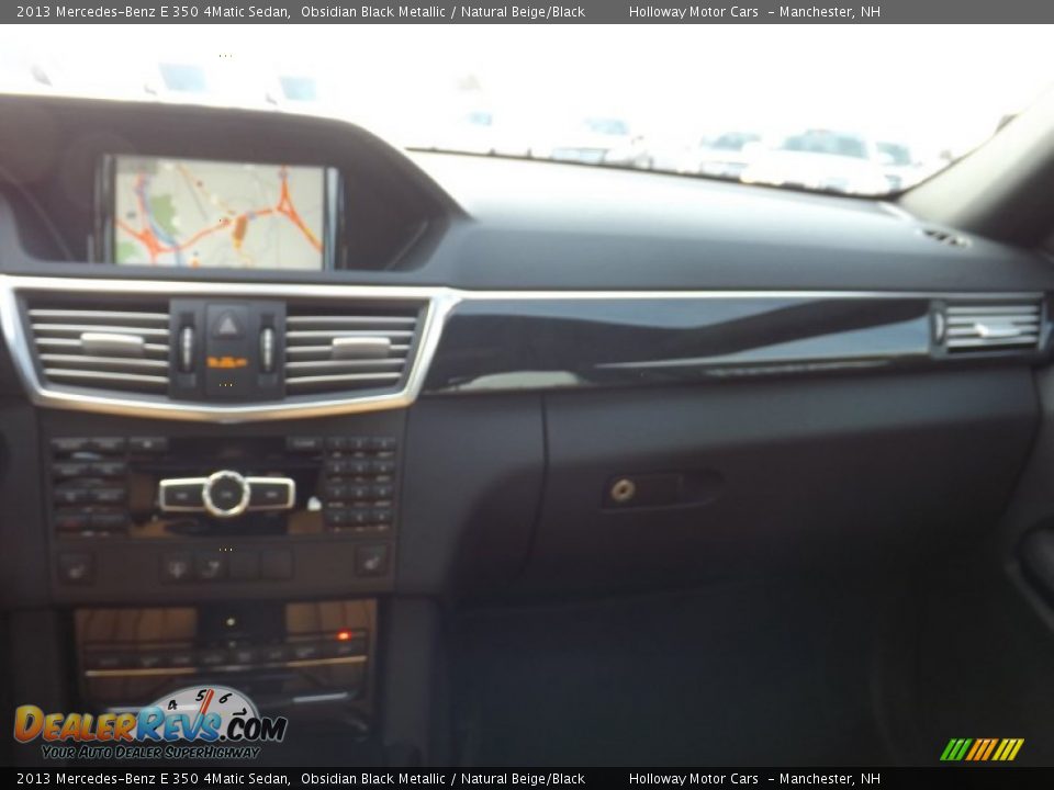 2013 Mercedes-Benz E 350 4Matic Sedan Obsidian Black Metallic / Natural Beige/Black Photo #8