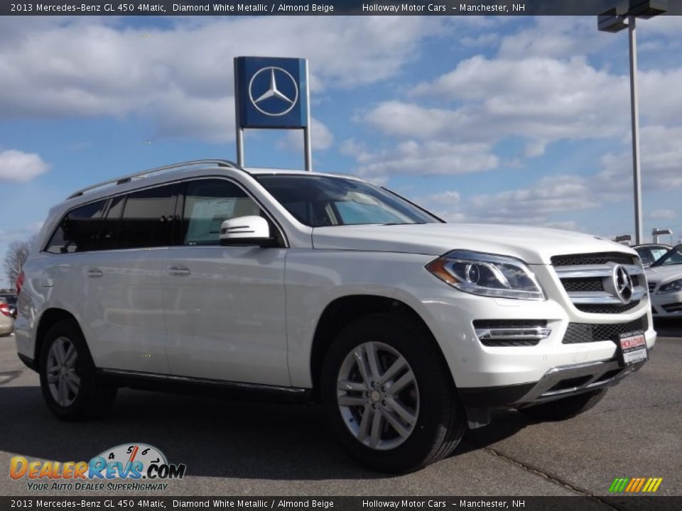 2013 Mercedes-Benz GL 450 4Matic Diamond White Metallic / Almond Beige Photo #3