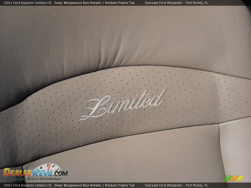2001 Ford Explorer Limited V8 Deep Wedgewood Blue Metallic / Medium Prairie Tan Photo #21