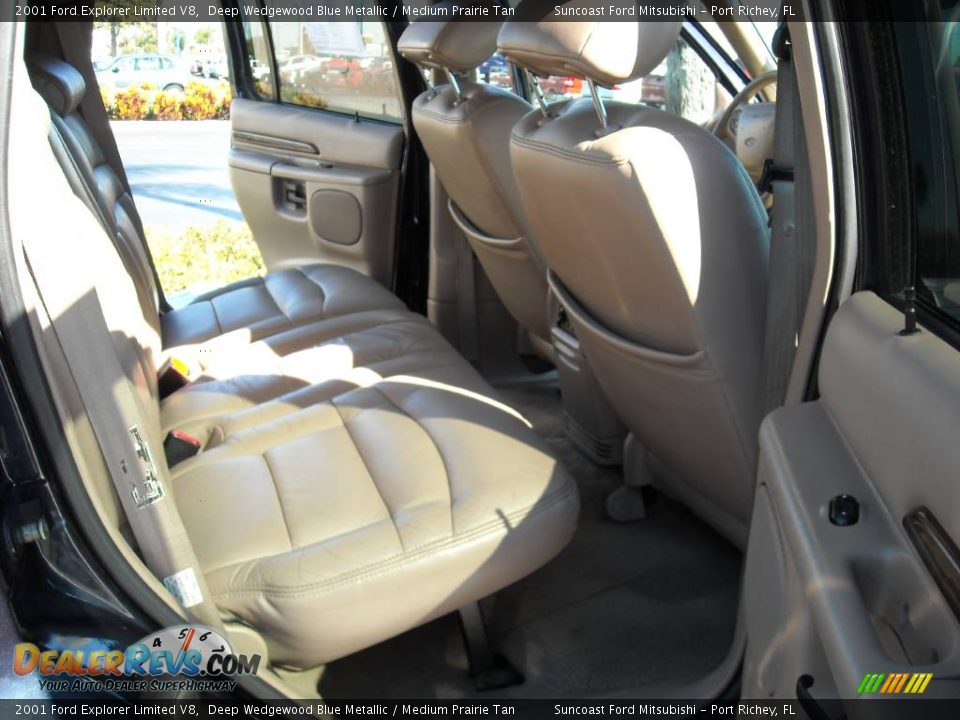 2001 Ford Explorer Limited V8 Deep Wedgewood Blue Metallic / Medium Prairie Tan Photo #22