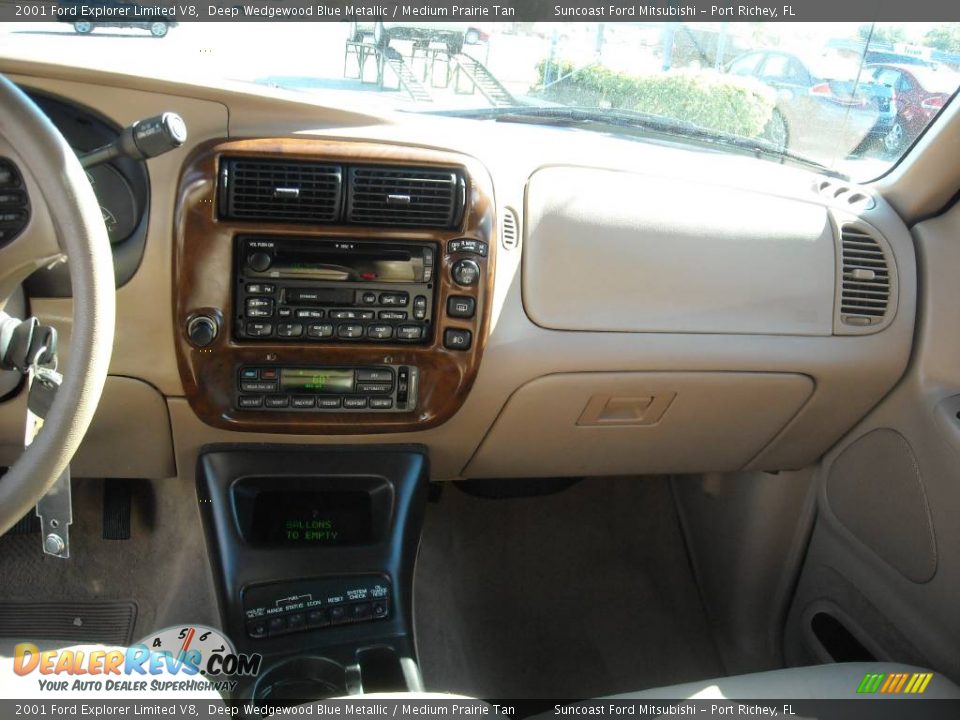 2001 Ford Explorer Limited V8 Deep Wedgewood Blue Metallic / Medium Prairie Tan Photo #24