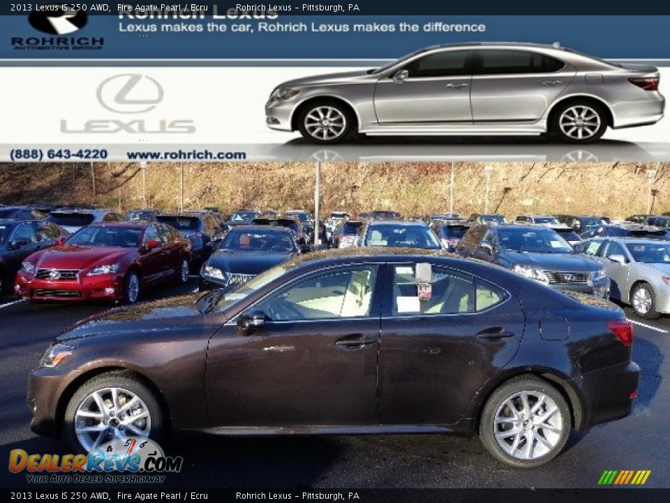 2013 Lexus IS 250 AWD Fire Agate Pearl / Ecru Photo #1