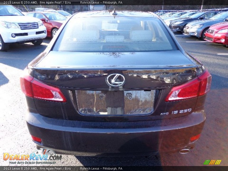 2013 Lexus IS 250 AWD Fire Agate Pearl / Ecru Photo #3