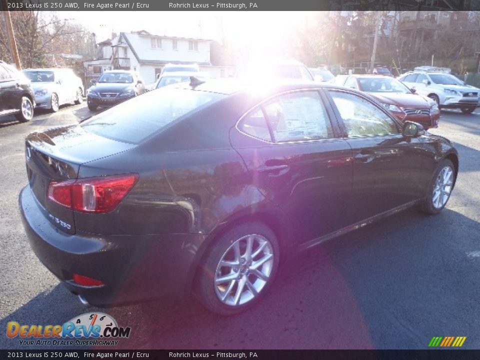 2013 Lexus IS 250 AWD Fire Agate Pearl / Ecru Photo #4