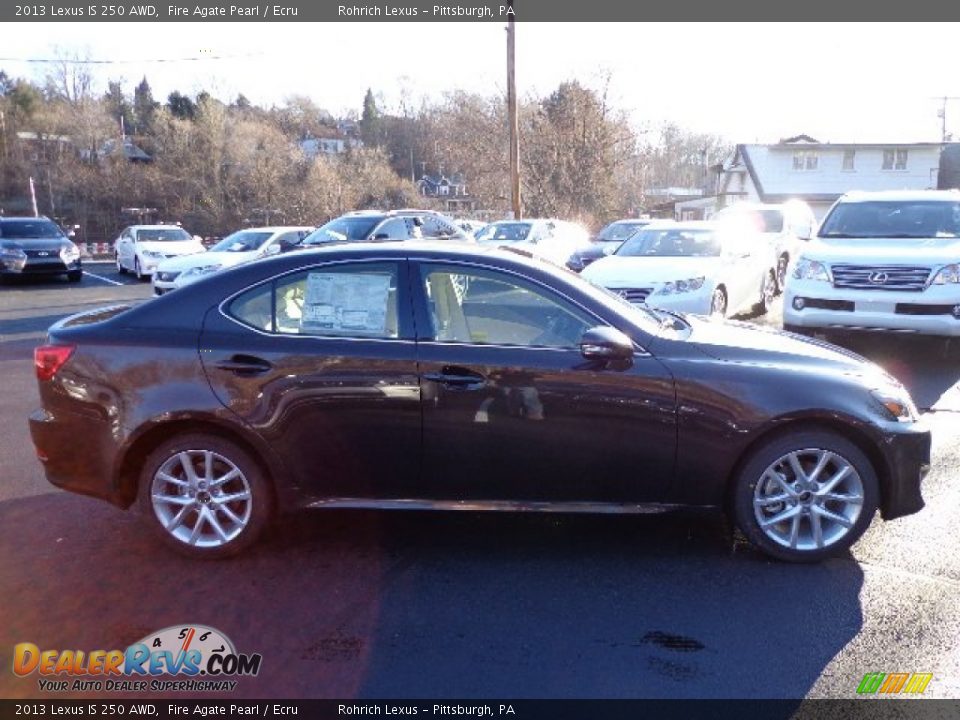 2013 Lexus IS 250 AWD Fire Agate Pearl / Ecru Photo #5
