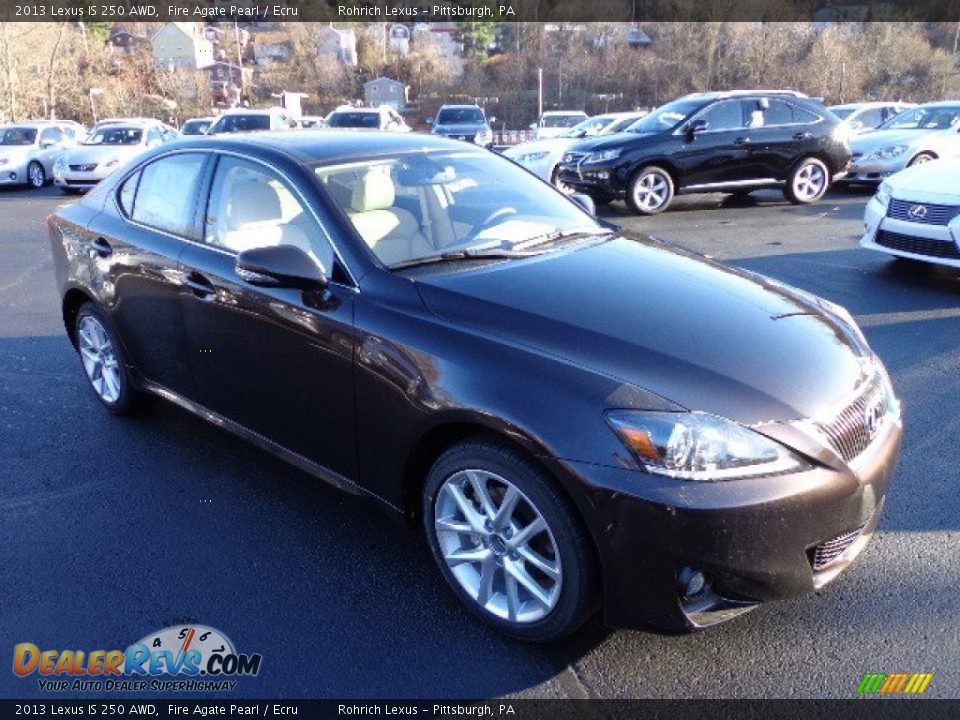 2013 Lexus IS 250 AWD Fire Agate Pearl / Ecru Photo #6