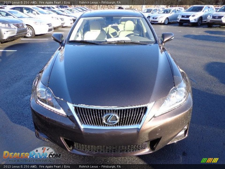2013 Lexus IS 250 AWD Fire Agate Pearl / Ecru Photo #7