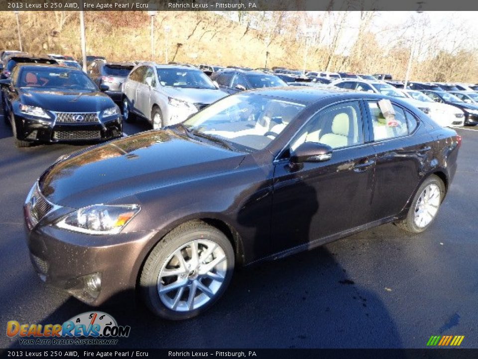 2013 Lexus IS 250 AWD Fire Agate Pearl / Ecru Photo #8