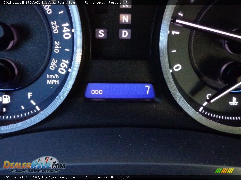 2013 Lexus IS 250 AWD Fire Agate Pearl / Ecru Photo #20