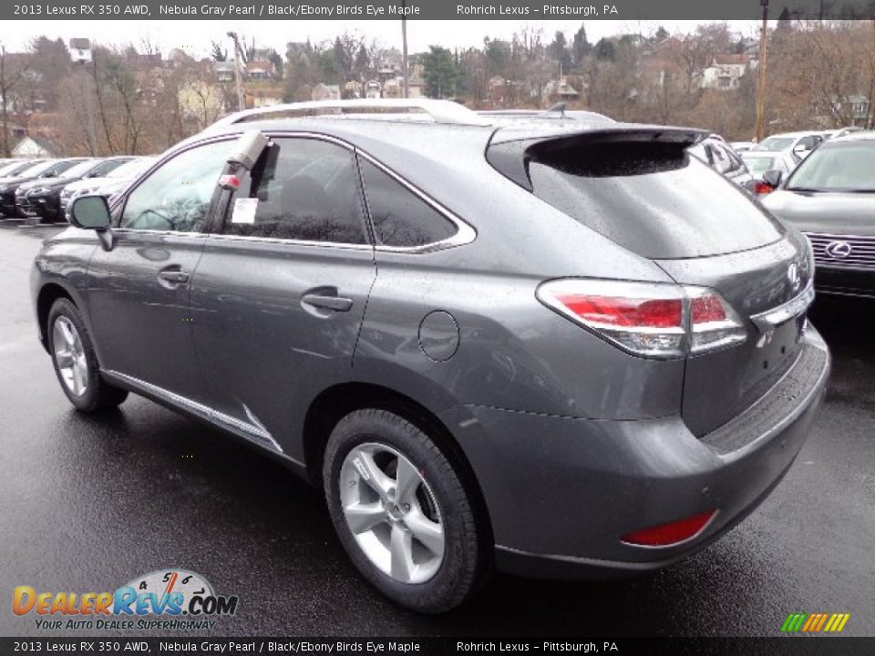 2013 Lexus RX 350 AWD Nebula Gray Pearl / Black/Ebony Birds Eye Maple Photo #2