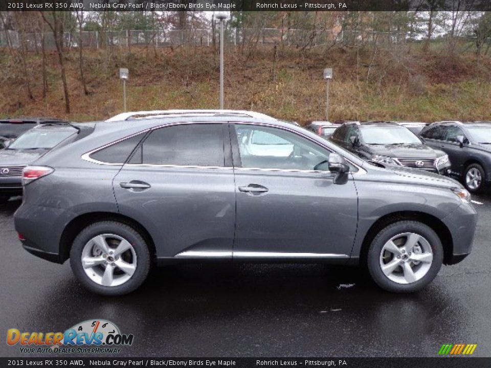 2013 Lexus RX 350 AWD Nebula Gray Pearl / Black/Ebony Birds Eye Maple Photo #5