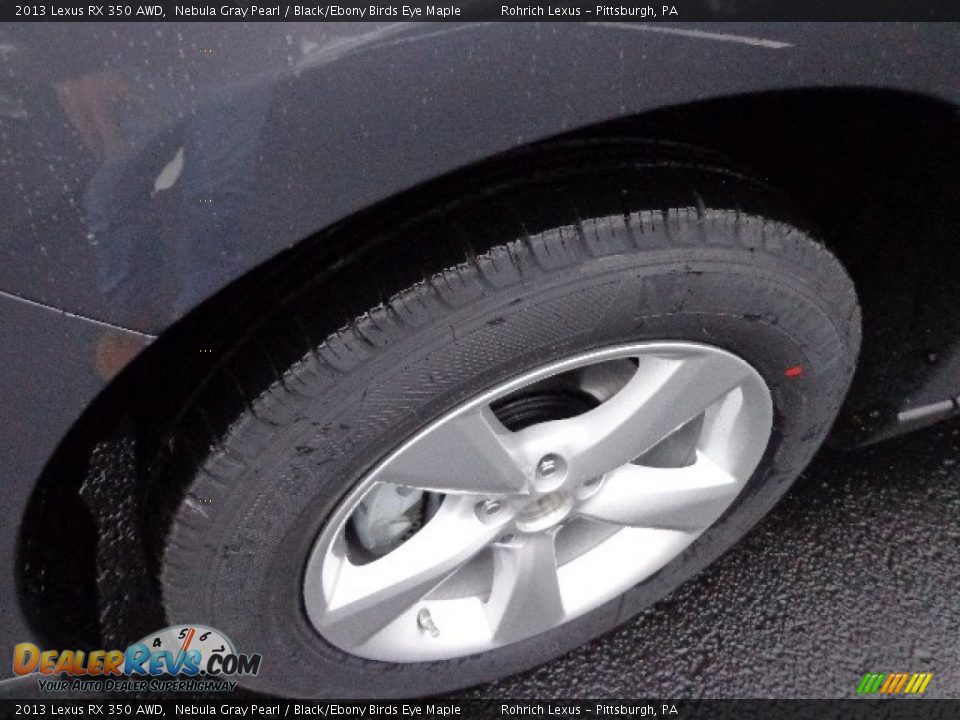 2013 Lexus RX 350 AWD Nebula Gray Pearl / Black/Ebony Birds Eye Maple Photo #9