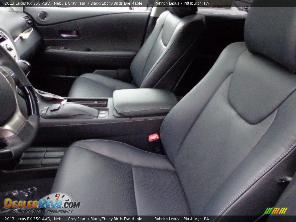 2013 Lexus RX 350 AWD Nebula Gray Pearl / Black/Ebony Birds Eye Maple Photo #10