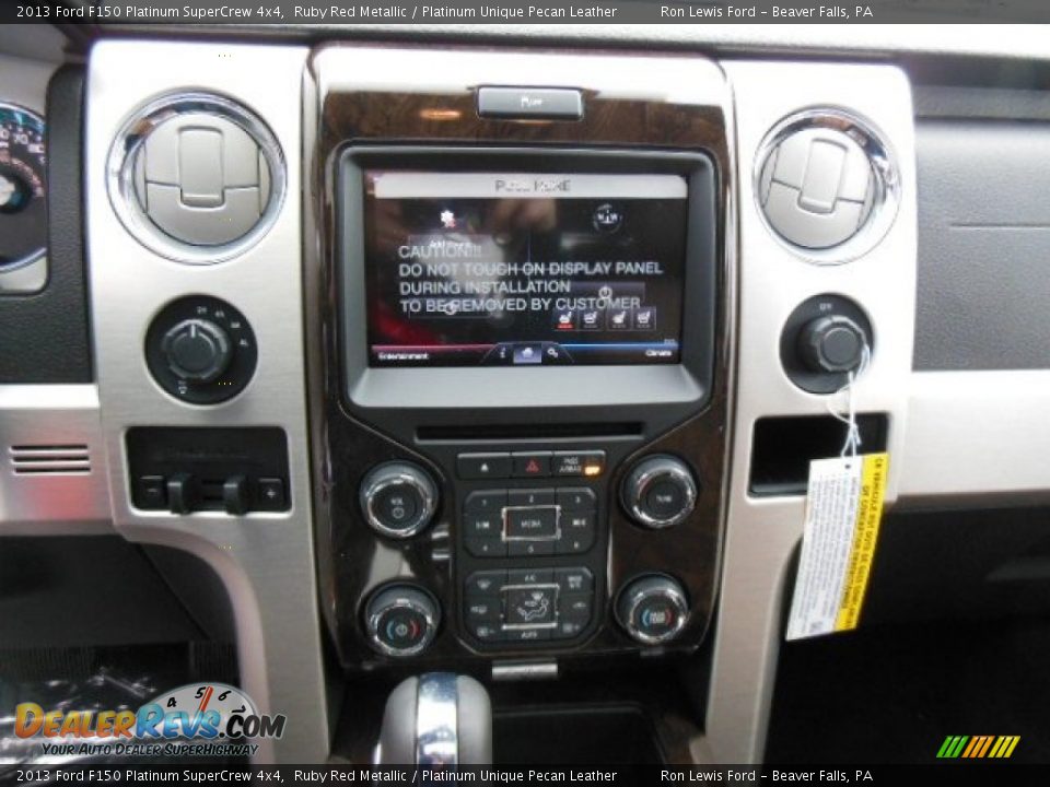 2013 Ford F150 Platinum SuperCrew 4x4 Ruby Red Metallic / Platinum Unique Pecan Leather Photo #17