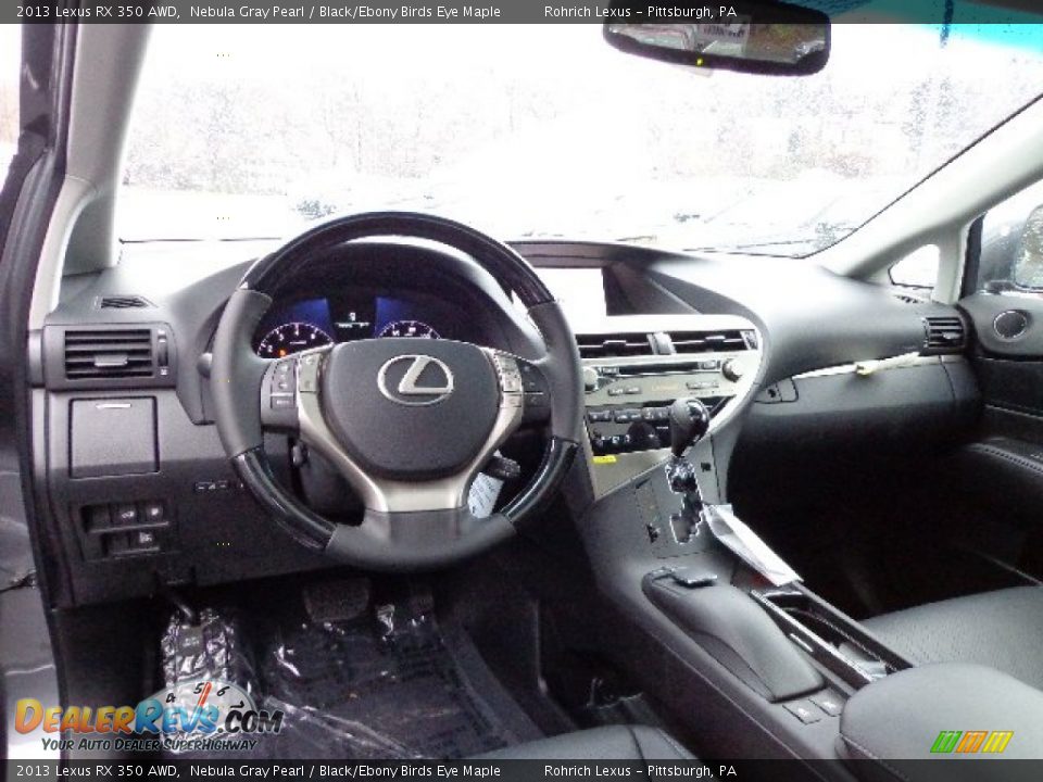 2013 Lexus RX 350 AWD Nebula Gray Pearl / Black/Ebony Birds Eye Maple Photo #12