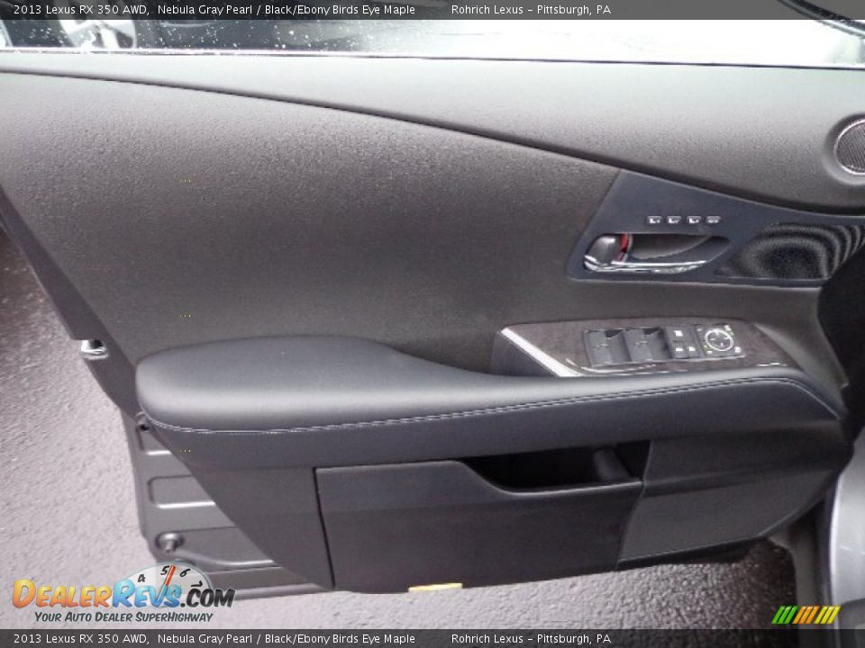 2013 Lexus RX 350 AWD Nebula Gray Pearl / Black/Ebony Birds Eye Maple Photo #14