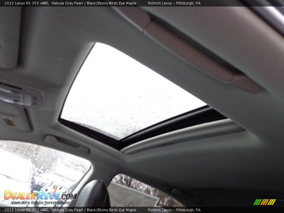 2013 Lexus RX 350 AWD Nebula Gray Pearl / Black/Ebony Birds Eye Maple Photo #15