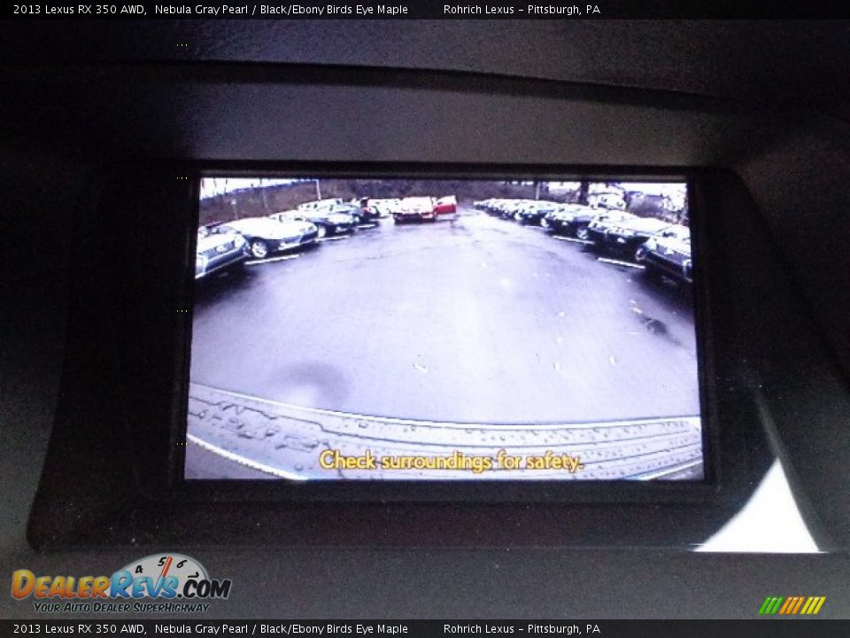 2013 Lexus RX 350 AWD Nebula Gray Pearl / Black/Ebony Birds Eye Maple Photo #17