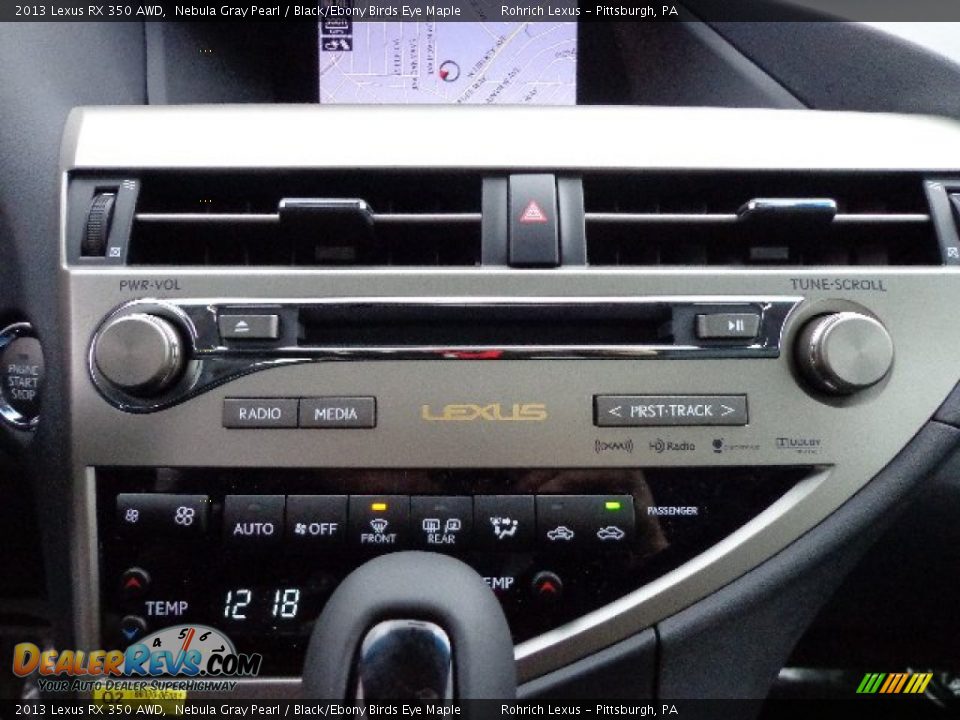 2013 Lexus RX 350 AWD Nebula Gray Pearl / Black/Ebony Birds Eye Maple Photo #18