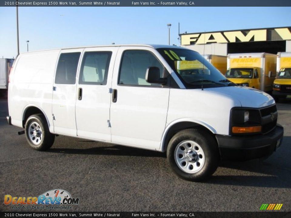 Summit White 2010 Chevrolet Express 1500 Work Van Photo #1
