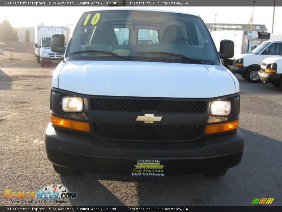 2010 Chevrolet Express 1500 Work Van Summit White / Neutral Photo #2