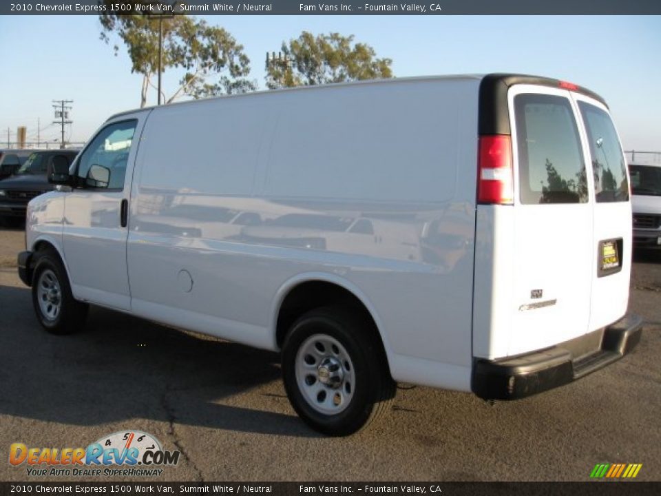 2010 Chevrolet Express 1500 Work Van Summit White / Neutral Photo #4