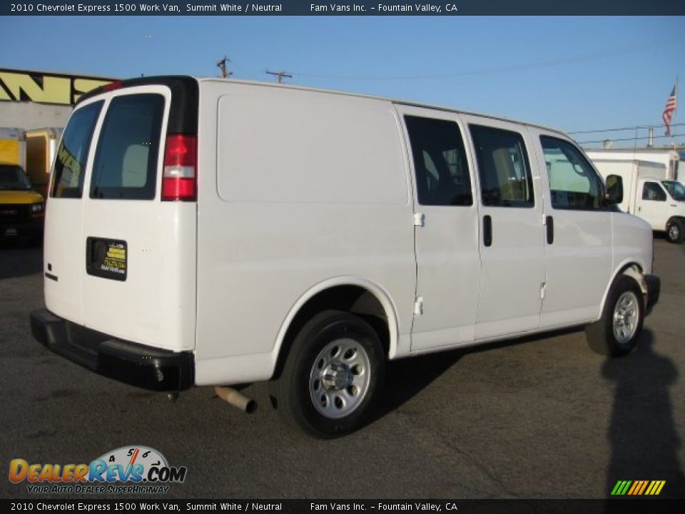 2010 Chevrolet Express 1500 Work Van Summit White / Neutral Photo #6