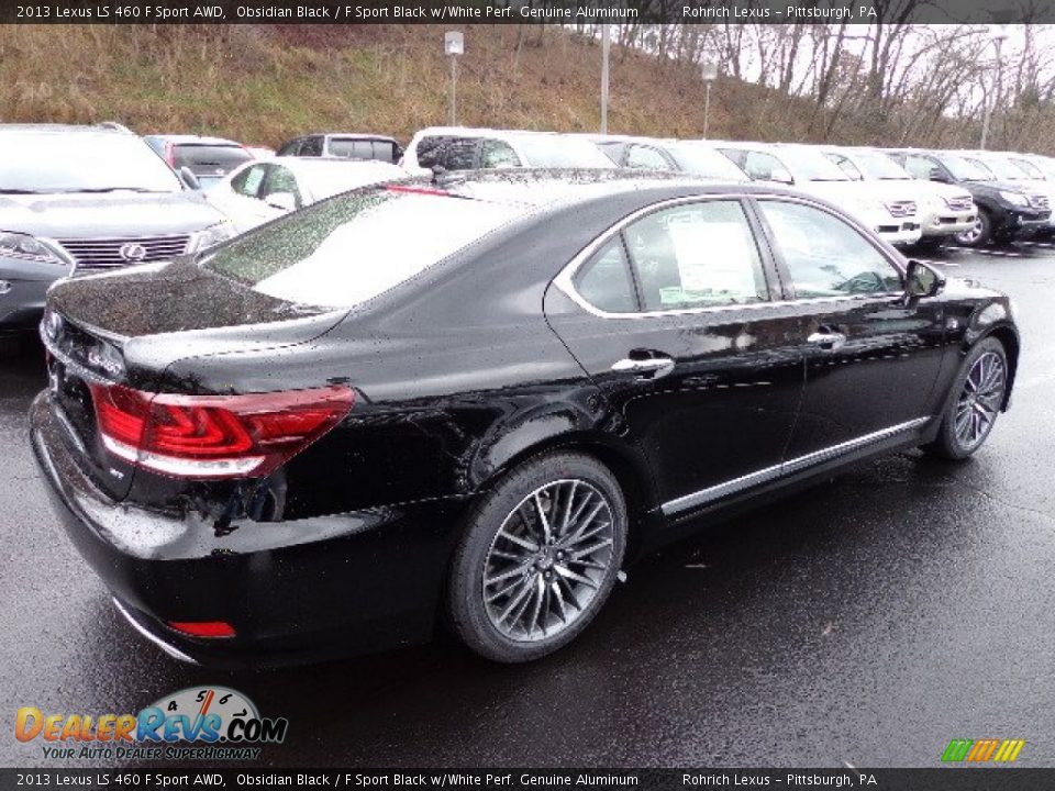 Obsidian Black 2013 Lexus LS 460 F Sport AWD Photo #4