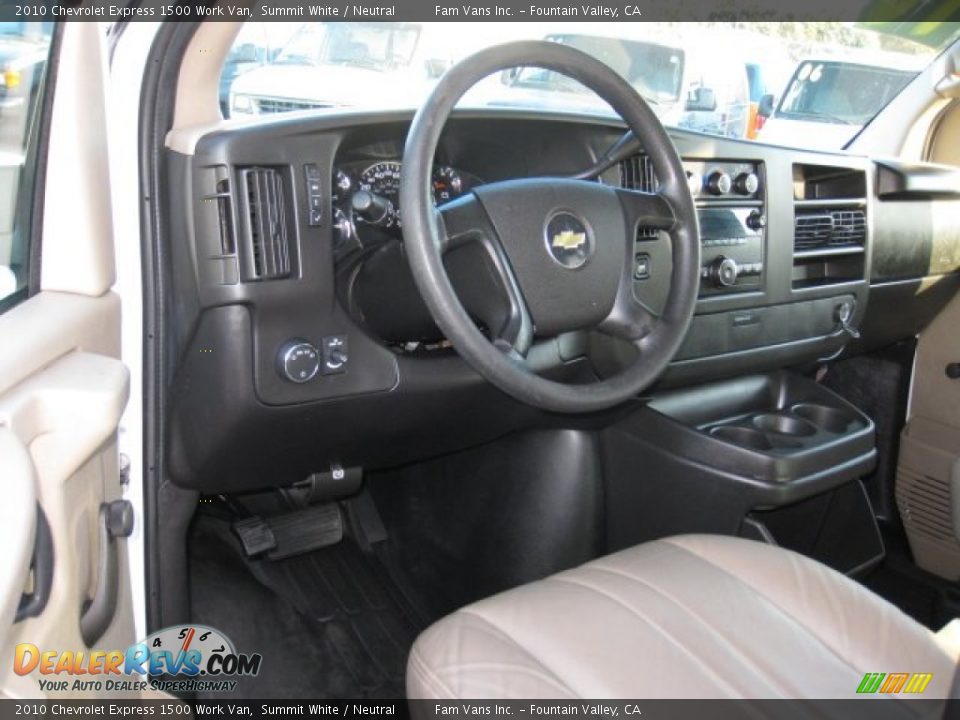 Dashboard of 2010 Chevrolet Express 1500 Work Van Photo #9