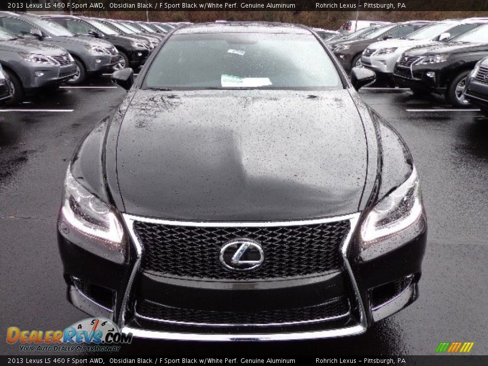 Obsidian Black 2013 Lexus LS 460 F Sport AWD Photo #7
