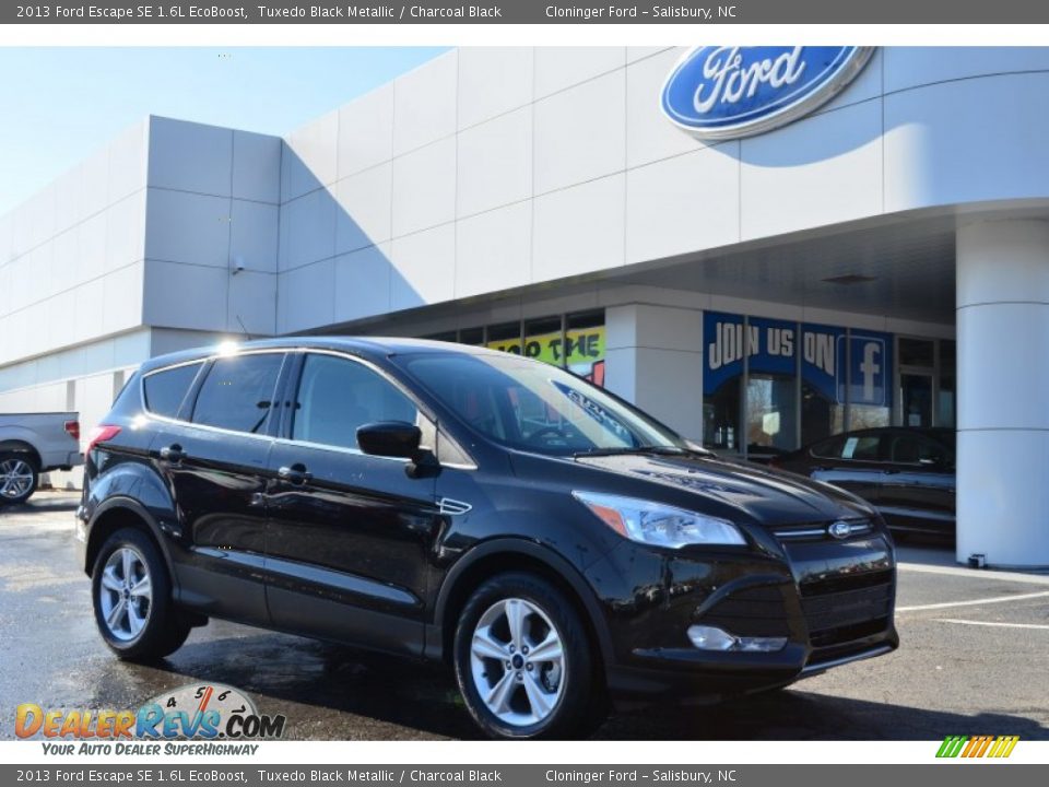 2013 Ford Escape SE 1.6L EcoBoost Tuxedo Black Metallic / Charcoal Black Photo #1