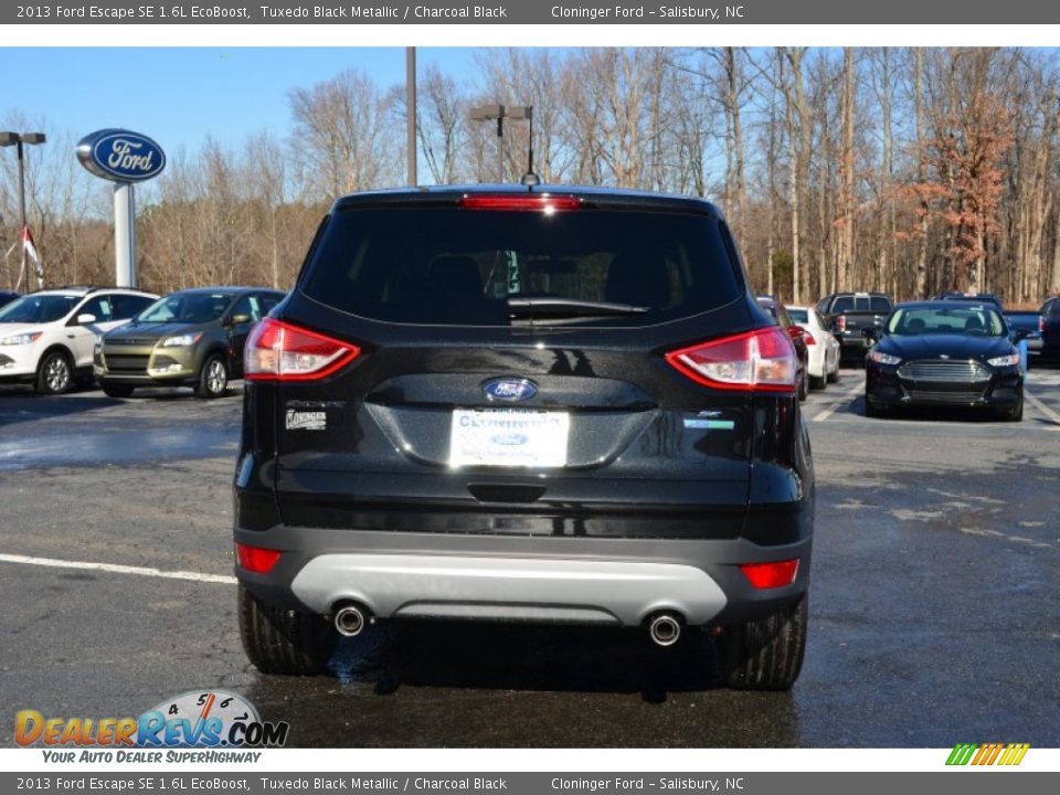 2013 Ford Escape SE 1.6L EcoBoost Tuxedo Black Metallic / Charcoal Black Photo #4