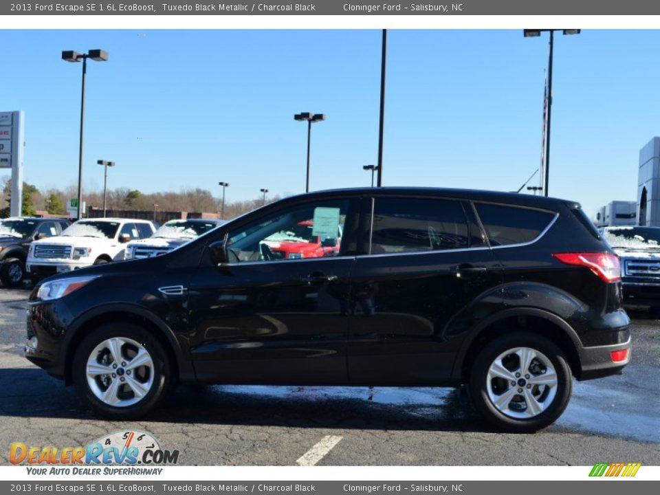 2013 Ford Escape SE 1.6L EcoBoost Tuxedo Black Metallic / Charcoal Black Photo #5