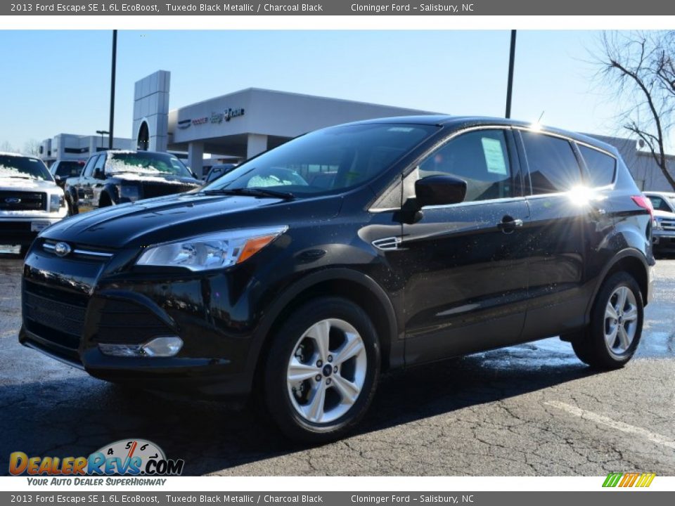 2013 Ford Escape SE 1.6L EcoBoost Tuxedo Black Metallic / Charcoal Black Photo #6