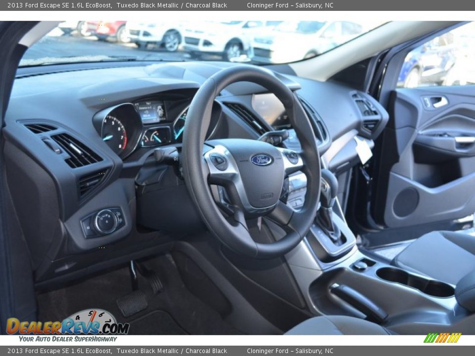 2013 Ford Escape SE 1.6L EcoBoost Tuxedo Black Metallic / Charcoal Black Photo #11