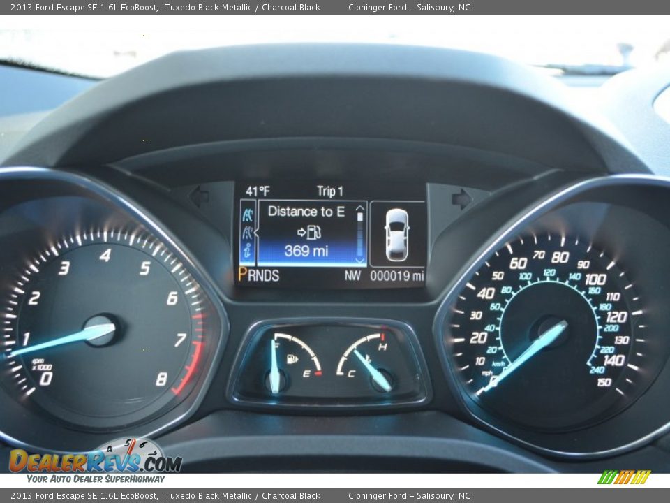 2013 Ford Escape SE 1.6L EcoBoost Tuxedo Black Metallic / Charcoal Black Photo #28