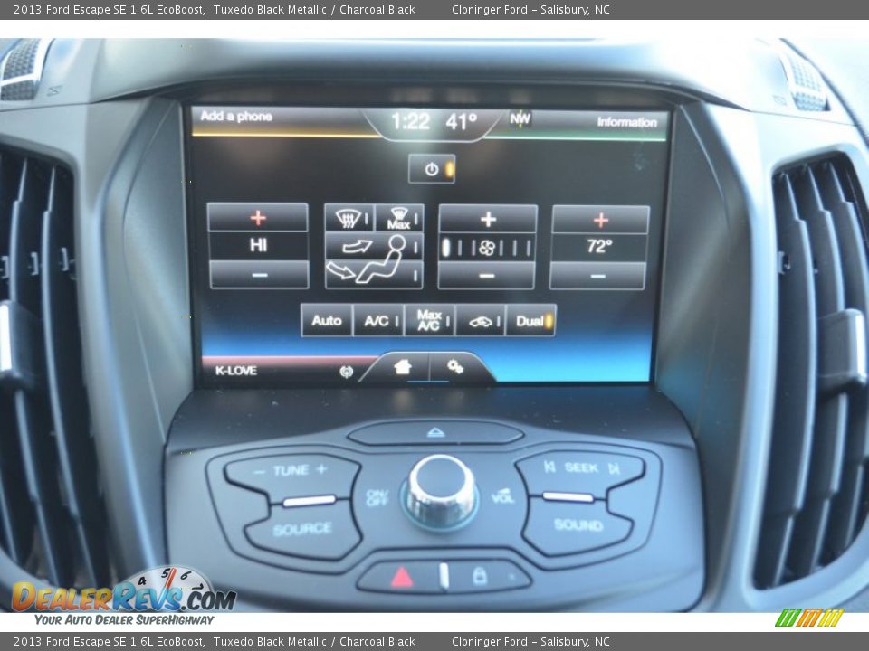 2013 Ford Escape SE 1.6L EcoBoost Tuxedo Black Metallic / Charcoal Black Photo #33