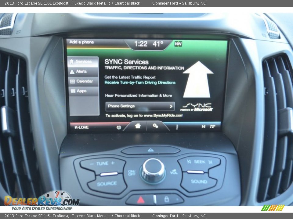 2013 Ford Escape SE 1.6L EcoBoost Tuxedo Black Metallic / Charcoal Black Photo #34