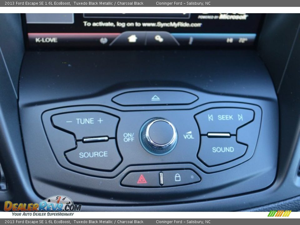 2013 Ford Escape SE 1.6L EcoBoost Tuxedo Black Metallic / Charcoal Black Photo #35