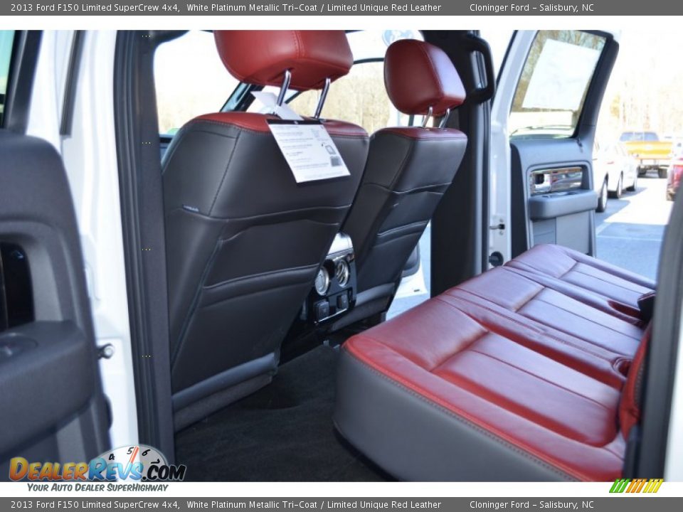 Rear Seat of 2013 Ford F150 Limited SuperCrew 4x4 Photo #12