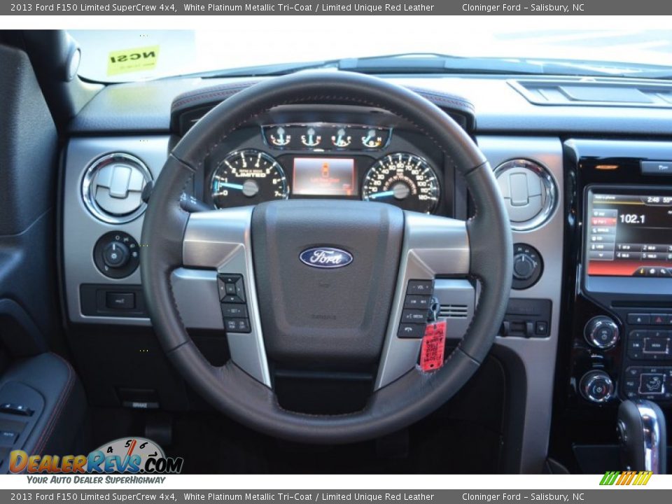 2013 Ford F150 Limited SuperCrew 4x4 Steering Wheel Photo #26