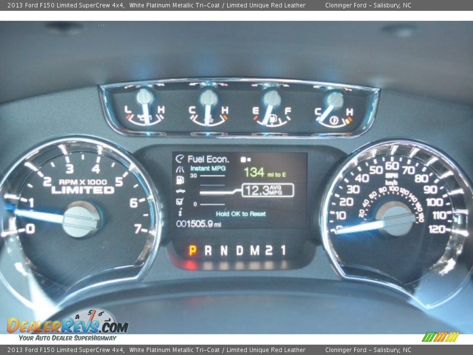 2013 Ford F150 Limited SuperCrew 4x4 Gauges Photo #33