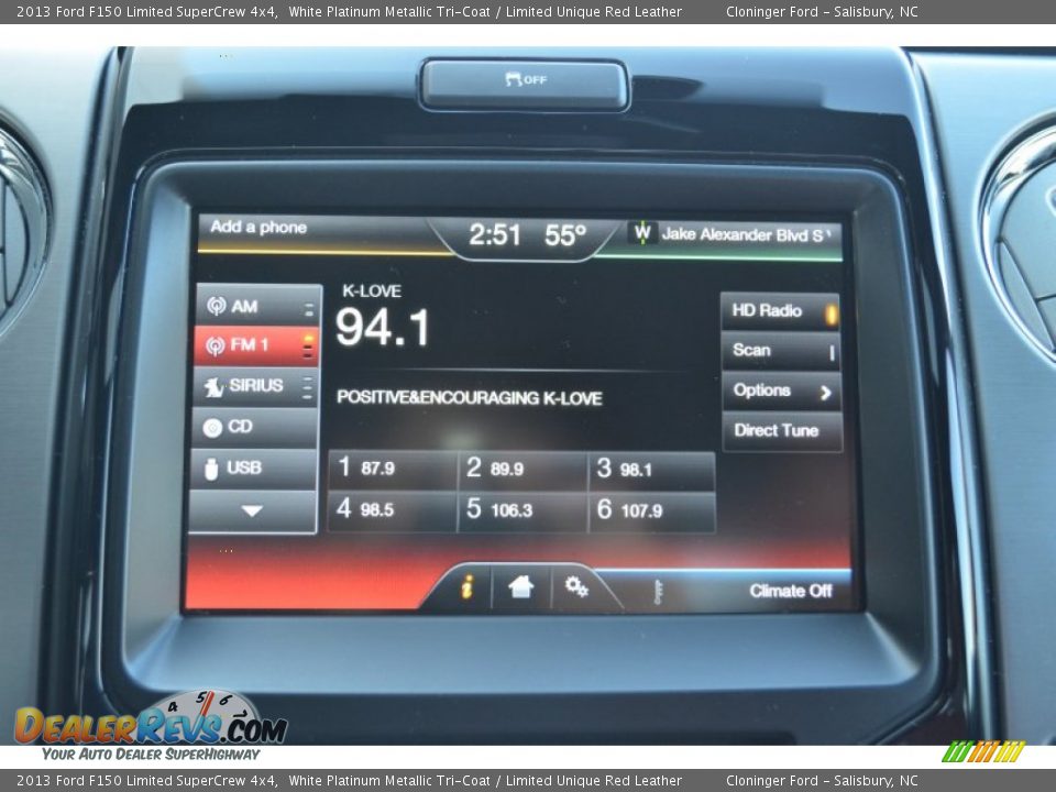 Controls of 2013 Ford F150 Limited SuperCrew 4x4 Photo #36
