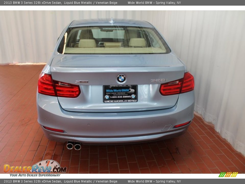 2013 BMW 3 Series 328i xDrive Sedan Liquid Blue Metallic / Venetian Beige Photo #5