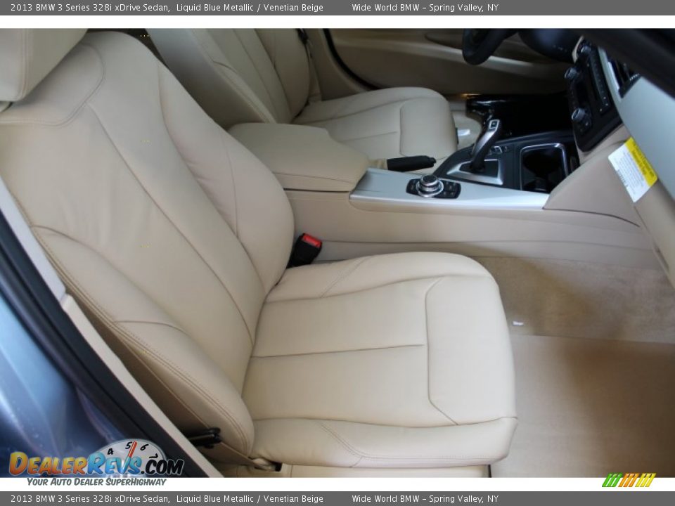 2013 BMW 3 Series 328i xDrive Sedan Liquid Blue Metallic / Venetian Beige Photo #10