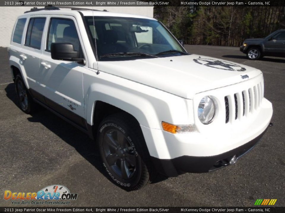 2013 Jeep Patriot Oscar Mike Freedom Edition 4x4 Bright White / Freedom Edition Black/Silver Photo #1